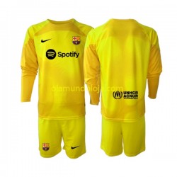 Camisola FC Barcelona Guarda-redes Criança Equipamento Quarto 2022-2023 Manga Comprida